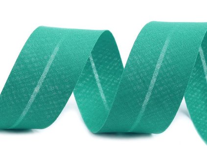 Šikmý proužek bavlněný šíře 30 mm zažehlený (Balení 25 m, Varianta 999 143 černá)