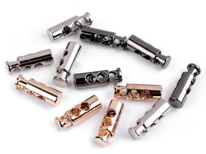 Kovové brzdičky 7x23 mm (Balení 20 ks, Varianta 2 růžové zlato)