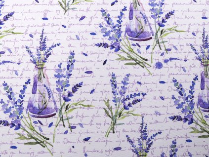 Dekorační látka Loneta levandule (Balení 1 m, Varianta (72) bílá)