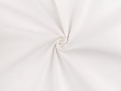 Bavlněná látka / plátno jednobarevné s keprovou vazbou (Balení 1 m, Varianta 1 Off White)