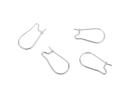 Afroháček uzavřený z nerezové oceli 20 mm (Balení 4 ks, Varianta platina)