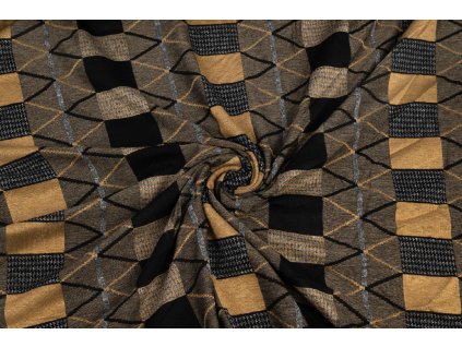 svetrovina khaki geometrie