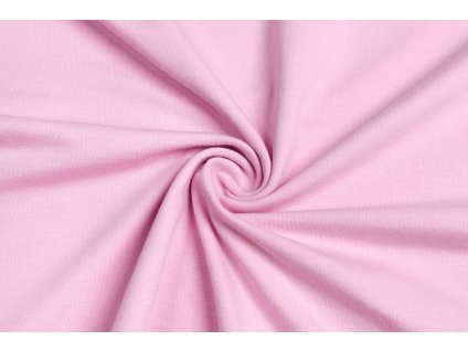 bavlneny uplet jednolic svetle ruzovy