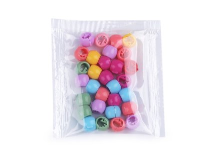 Korálky do vlasů zacvakávací (Balení 1 sáček, Varianta mix)