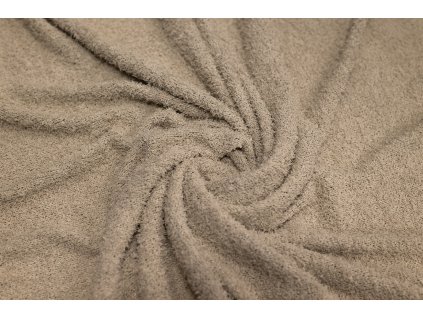 bavlneny uplet bukle bezova 230 g m2