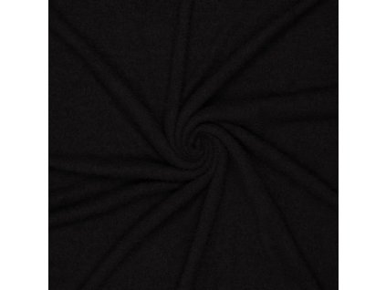 bavlneny uplet bukle cerna 230 g m2