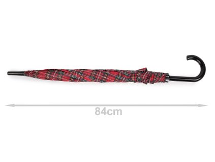 Vystřelovací deštník káro (Balení 1 ks, Varianta 1 červená)