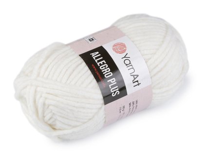 Pletací příze Allegro Plus 100 g (Balení 1 ks, Varianta 1 (700) krémová nejsvět.)