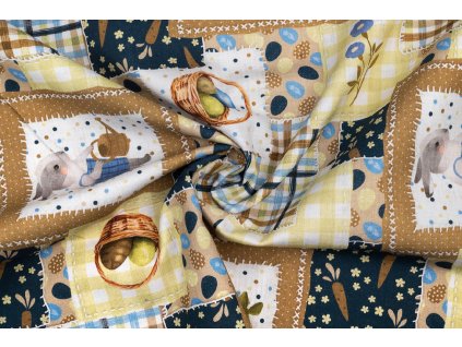 bavlna rezna patchwork velikonocni
