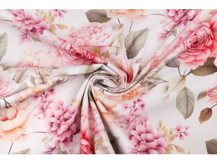 bavlna rezna ruze a serik na bile