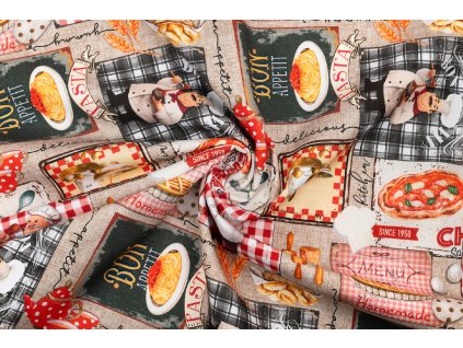 bavlna rezna patchwork italska kuchyne