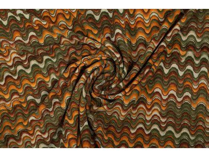 polyesterovy uplet s metalickym geometrickym vzorek