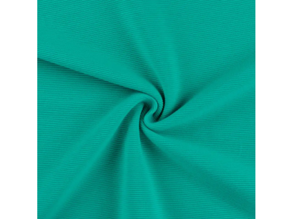 bavlneny uplet zebrovany ottoman smaragd