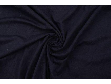 bavlneny uplet elasticky 170 g m2 tmave modry