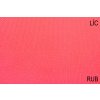 sportovni uplet pike 100 polyester koralovy neon rub