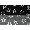 viskozova tkanina bile hvezdy na cernerub