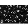 viskozova tkanina bile hvezdy na cerne
