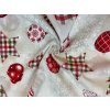 bavlna rezna cervene vanocni ozdoby