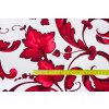 39079 umele hedvabi silky temne cervene velke kvety na bile