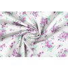 bavlnene platno svazky fialovych kyticek