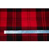 flanel cerveno cerna kostka metr