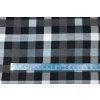 flanel kostka modra navy metr