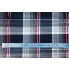 flanel kostka modra navy s cervenou metr