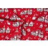 bavlna rezna vanocni skritci ve vlacku na cervene