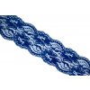 Krajka strečová 10 cm (Barva 507 Královsky modrá)
