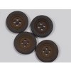 Knoflík plastový čtyřdirkový sakový 20 mm 5 barev (Farba hnědý)
