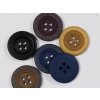 Knoflík plastový čtyřdirkový sakový 20 mm 5 barev (Farba hnědý)