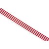 Popruh pruhovaný 4 cm (Barva 015 - Červeno bílé pruhy)