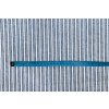 Lněná tkanina pruhyuzkyširšímodrý