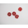 Knoflík košilový dvoudírkový 12 mm doprodej (Farba bordo)