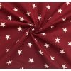 bavlnene platno hvezdy bile na bordo