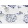 bavlnene platno modre hortenzie rub