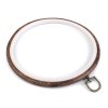 Vyšívací kruh / rámeček k zavěšení Ø20 cm (Balení 1 ks, Varianta hnědá)