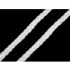 Odevná šnúra / bavlnená priadza / knot Ø5 mm splietaná (Balenie 45 m, Variant 1 biela)