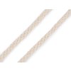 Odevná šnúra / bavlnená priadza / knot Ø5 mm splietaná (Balenie 45 m, Variant 1 biela)