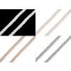 Odevná šnúra / bavlnená priadza / knot Ø5 mm splietaná (Balenie 45 m, Variant 1 biela)