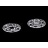 Plastové patentky / stiskací knoflíky transparentní Ø13 mm, Ø15 mm (Balení 10 pár, Varianta 3 13 mm transparent)