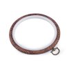 Vyšívací kruh / rámček na zavesenie Ø12 cm (Balenie 1 ks, Variant 2 hnedá)
