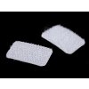 Suchý zip samolepicí obdélníčky 15x25 mm (Balení 1 karta, Varianta 1 bílá)