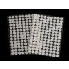Suchý zip samolepicí kolečka Ø10 mm (Balení 1 karta, Varianta 1 bílá)