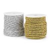Lurexová kroucená šňůra s kuličkovým řetízkem Ø5 mm (Balení 20 m, Varianta 1 stříbrná)