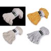 Pletací příze Macrame Braided 250 g (Balení 1 ks, Varianta 1 (752) krémová nejsvět.)