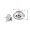 Ozdobný šroubovací nýt / nožičky na kabelky Ø13 mm (Balení 5 pár, Varianta 1 nikl)