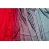 84030 2 umele hedvabi silky cerveno stribrne ombre s pecickami