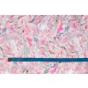 umele hedvabi silky ruzovy mramor metr