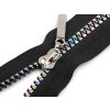 Dúhový kostený zips 5 mm dĺžka 80 cm (Variant 322 černá, Balenie 1 ks)